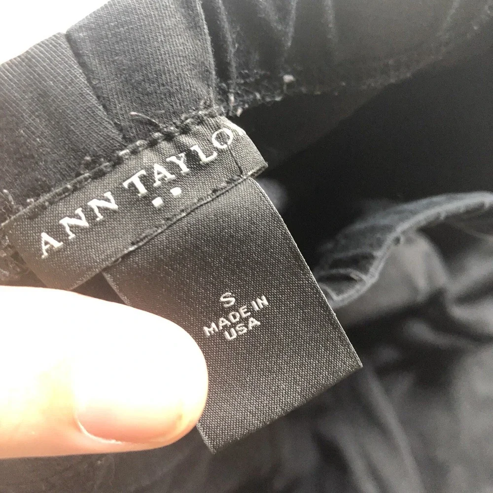 ann taylor black crop legging womens sz s a2146